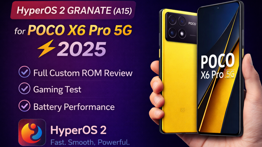 HyperOS 2 Granate for Poco X6 Pro 5G